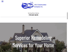 Tablet Screenshot of candcconstructioninc.com